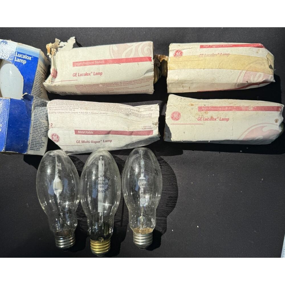8 GE LU150 LUCALOX LAMP HIGH PRESSURE SODIUM -S1